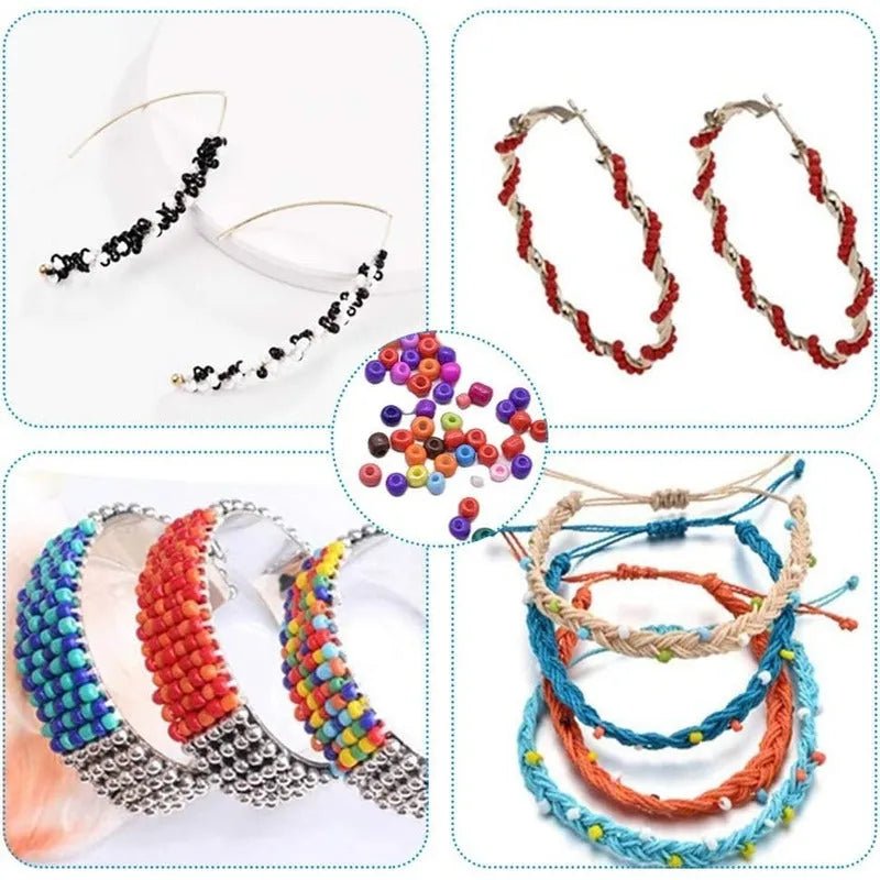 Set De Mostacillas Cuentas Para Pulseras Incluye Letras - Baúl de Ayün
