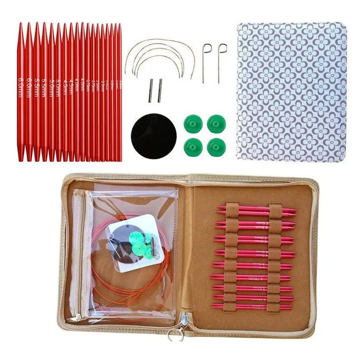 Set De Palillos Circulares Intercambiables Y Estuche - Baúl de Ayün