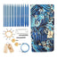 Set De Palillos Circulares Intercambiables Y Estuche Azul - Baúl de Ayün