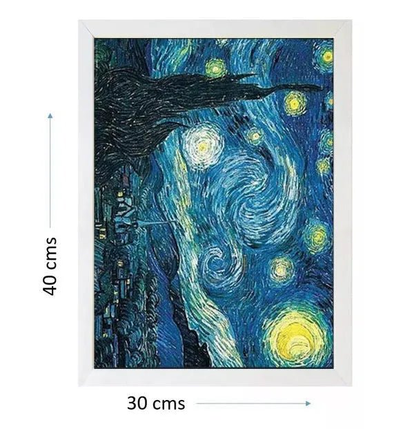 Set Diamond Painting - Van Gogh La Noche Estrellada 40x30cm - Baúl de Ayün