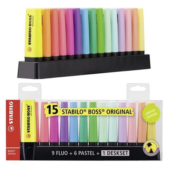 Stabilo Boss Set 15 Destacadores Neon Pastel - Baúl de Ayün