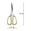 Tijera De Precisión Sastre Manualidades Costura 19cm Dorada - Baúl de Ayün