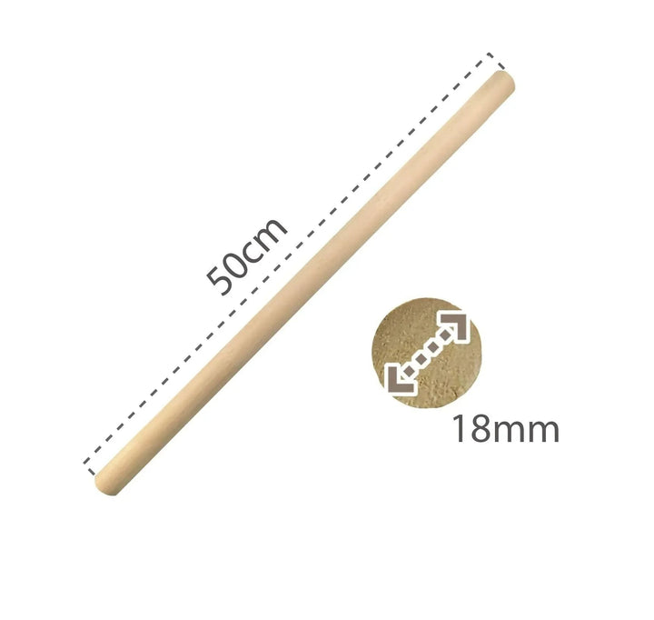 Varilla de madera para macramé - 25cm de largo - Baúl de Ayün