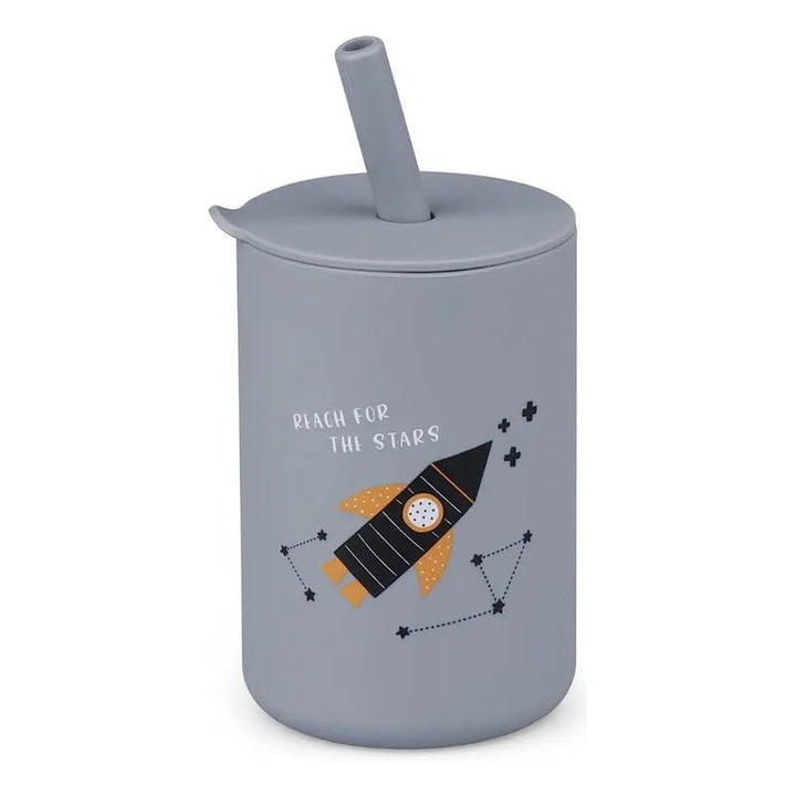 Vaso Taza De Silicona Para Bebes Con Bombilla Y Tapa - Baúl de Ayün