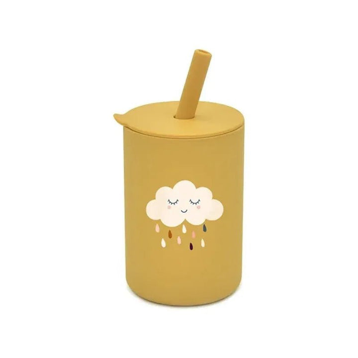 Vaso Taza De Silicona Para Bebes Con Bombilla Y Tapa - Baúl de Ayün