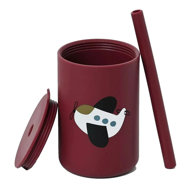 Vaso Taza De Silicona Para Bebes Con Bombilla Y Tapa - Baúl de Ayün