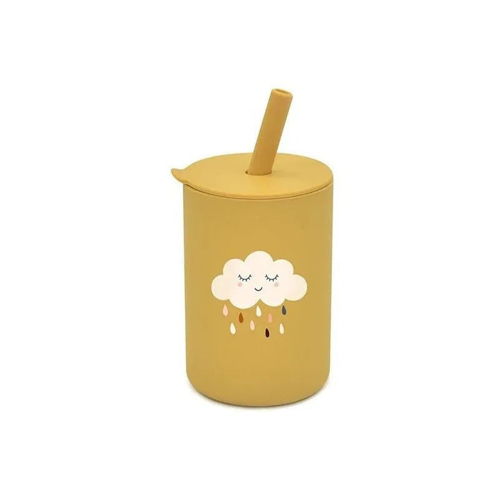 Vaso Taza De Silicona Para Bebes Con Bombilla Y Tapa - Baúl de Ayün
