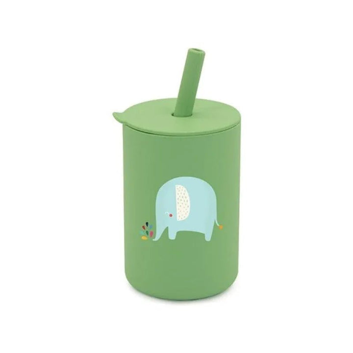 Vaso Taza De Silicona Para Bebes Con Bombilla Y Tapa - Baúl de Ayün