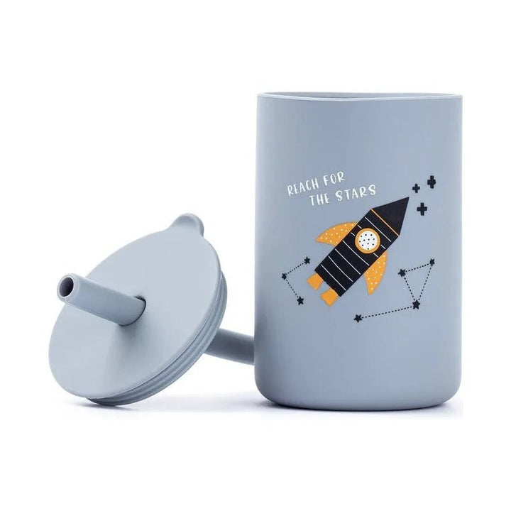 Vaso Taza De Silicona Para Bebes Con Bombilla Y Tapa - Baúl de Ayün